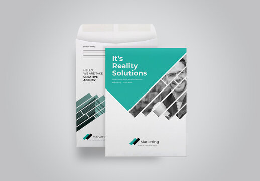 Business C4 Envelope Catalog With Paste Accent