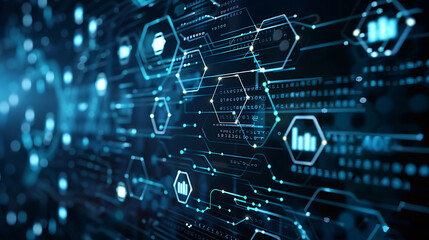 Obraz premium technology background