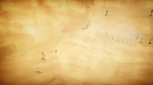 Sheet music with many notes and symbols. music write music