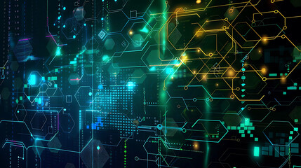 Obraz premium technology background