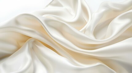 Obraz premium Elegant white fabric with a soft, velvety texture.