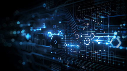 Obraz premium technology background