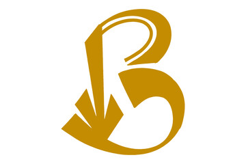 Logo Icon With Letter B Shape