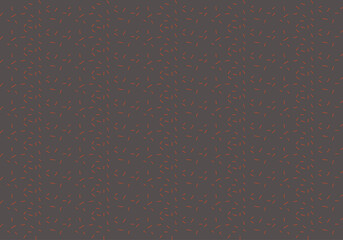 Fondo de líneas rectas cortas rosas al azar sobre fondo marrón