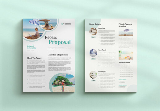Travel Recess Proposal Flyer Layout