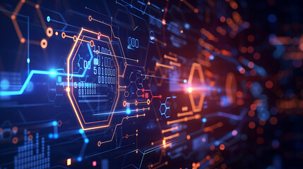 Obraz premium technology background