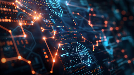 Obraz premium technology background