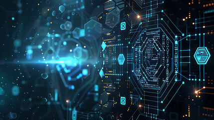 Obraz premium technology background