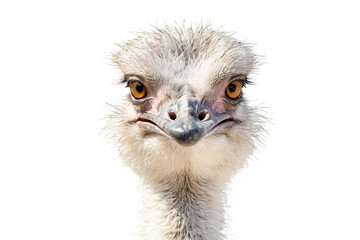 Naklejka premium Close-up of Ostrich Head with Curious Expression