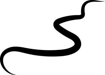 Bold curved lines. Elements for decoration