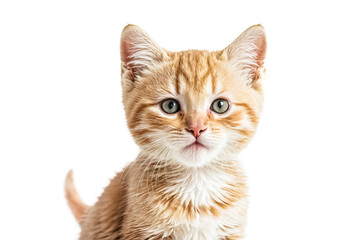 Adorable Orange Tabby Kitten with Green Eyes