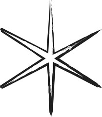 Star shapes grunge style. Design element