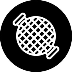 Grill Vector Line White Circle Black