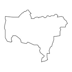 Utuado map, administrative division of Puerto Rico. Vector illustration.