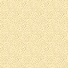 Cute Beige Hand Drawn Snow Seamless Pattern, Dots Christmas Winter Holidays Textile Design or Wallpaper