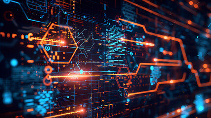 Obraz premium technology background