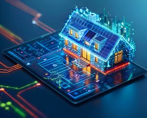 Smart Home Energy Consumption Monitoring on Digital Tablet Screen