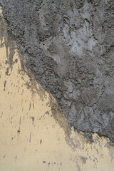 Texture of gray plaster wall. Construction abstract background.
