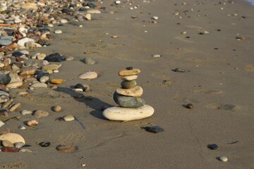 stone stack on the beach