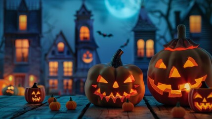 Fototapeta premium Local area trick-or-treat event coordination.