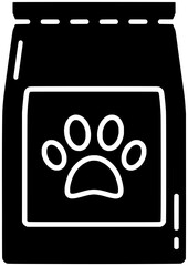 cat illustration dog silhouette equipment logo animal icon food outline pet bowl care puppy meal snack dry feed dish shape eat kitten healthy for vector graphic background