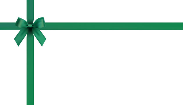 green bow vector design material