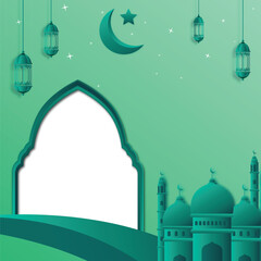 decoration islamic muslim lantern twibbon borders