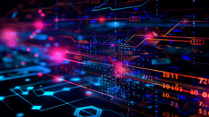 Obraz premium technology background