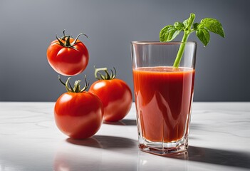 Fototapeta premium Freshly Squeezed Tomato Juice