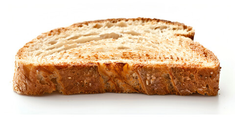 loaf of bread with a golden brown crust on a white background.