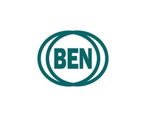 BEN logo design vector template. BEN logo design.