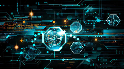 Fototapeta premium technology background