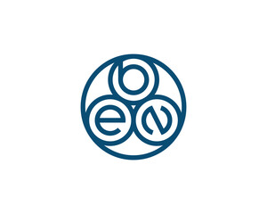 BEN logo design vector template. BEN logo design.