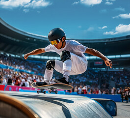 Skateboarding competition