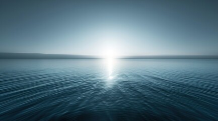 Obraz premium sun rising over water