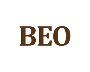BEO logo design vector template. BEO logo design.