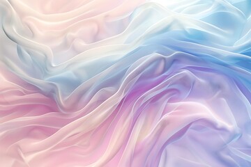 Fototapeta premium Abstract Light Flowing Pastel Fabric: Soft Textile Background.