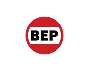BEP logo design vector template. BEP logo design.