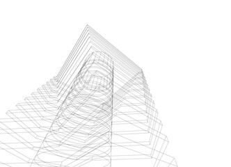 architectural drawing 3d