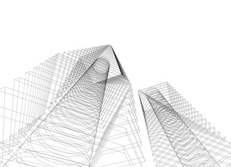 architectural drawing 3d