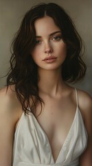 Naklejka premium Portrait of a brunette
