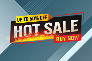 Fototapeta premium Hot sale buy now super sale poster banner graphic design icon logo sign symbol social media website coupon