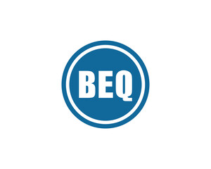 BEQ logo design vector template. BEQ logo design.