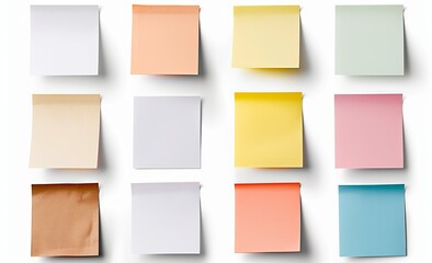 Colorful sticky notes ideal for organization and sparking creativity in your workspace or at home