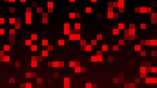 Abstract red square pattern animation background