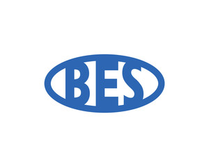 BES logo design vector template. BES letter logo design.