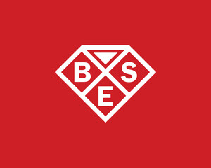 BES logo design vector template. BES letter logo design.
