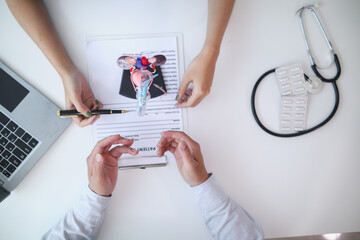 A young man was diagnosed with a tumor in his prostate and the medical team diagnosed him with...