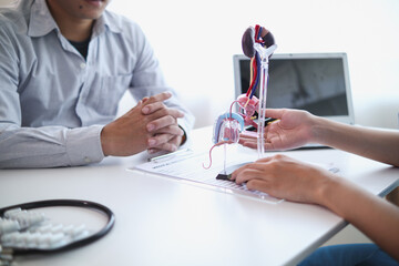 A young man was diagnosed with a tumor in his prostate and the medical team diagnosed him with...