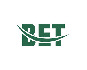 BET Logo design vector template. BET letter logo design.